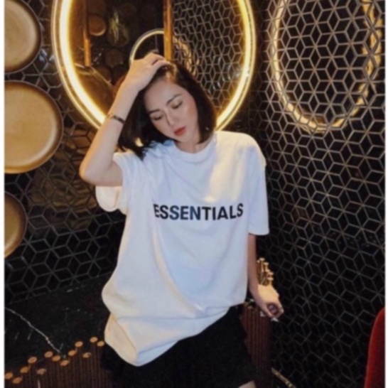 Áo phông nam AZILA Chữ Essential chất liệu 100% cotton thoáng mát