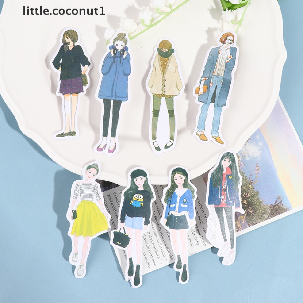 1 Gói Sticker Dán Tường Hình Cô Gái kawaii