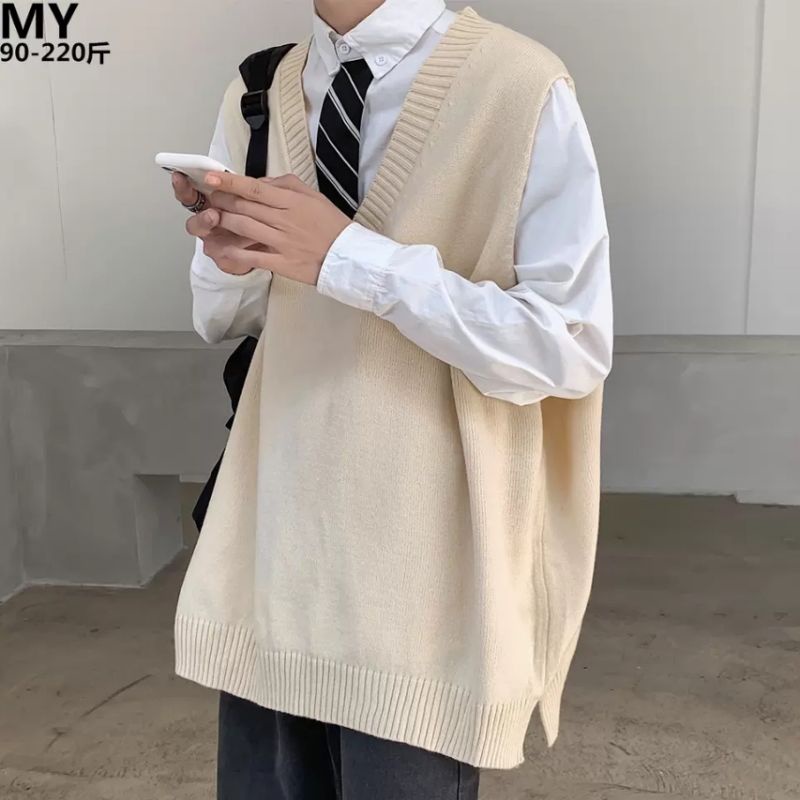 ÁO GILE LEN NAM NỮ BASIC MÀU ĐEN NÂU BE FORM RỘNG / ÁO GILE LEN BA LỖ NAM NỮ UNISEX PHONG CÁCH VINTAGE