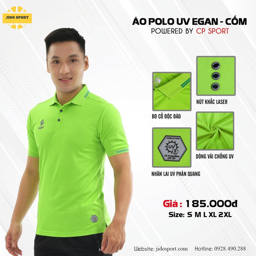 Áo Thun Polo Trơn Egan [FREESHIP] Áo Phông Có Cổ Cao Cấp | Chống Tia UV Thấm Hút Tốt | Thiết Kế Năng Động | Trẻ Trung | BigBuy360 - bigbuy360.vn