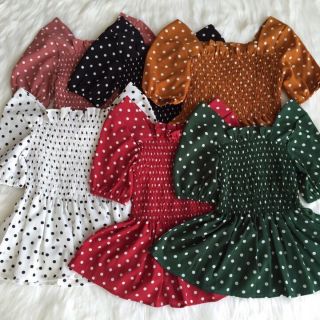 Chấm bi xinh còn trắng, đen, đỏ