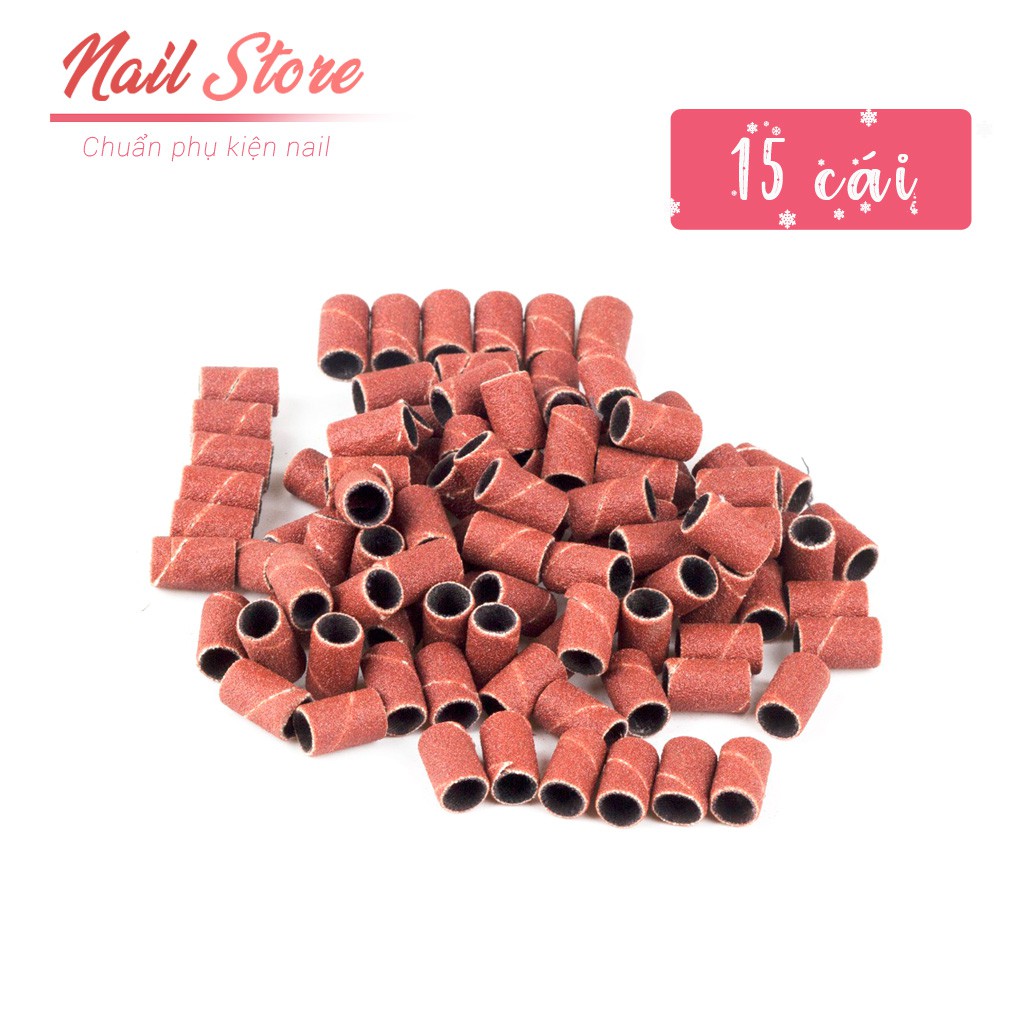 SET 15 chiếc đầu mài giấy nhám nail