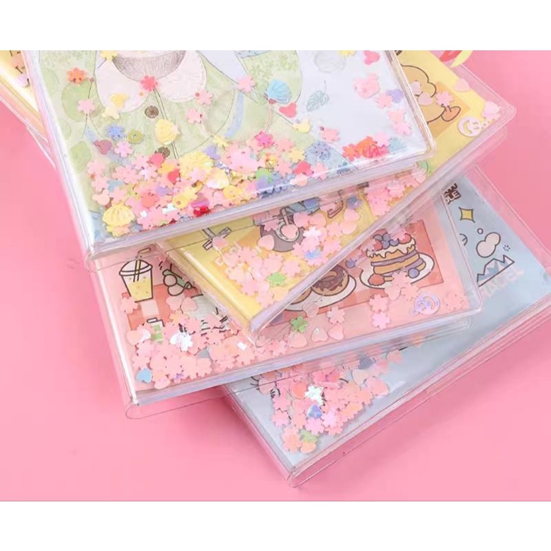 SỔ NƯỚC KIM TUYẾN LẤP LÁNH HỘP 14CM, GIAO MẪU NGẪU NHIÊN Ạ