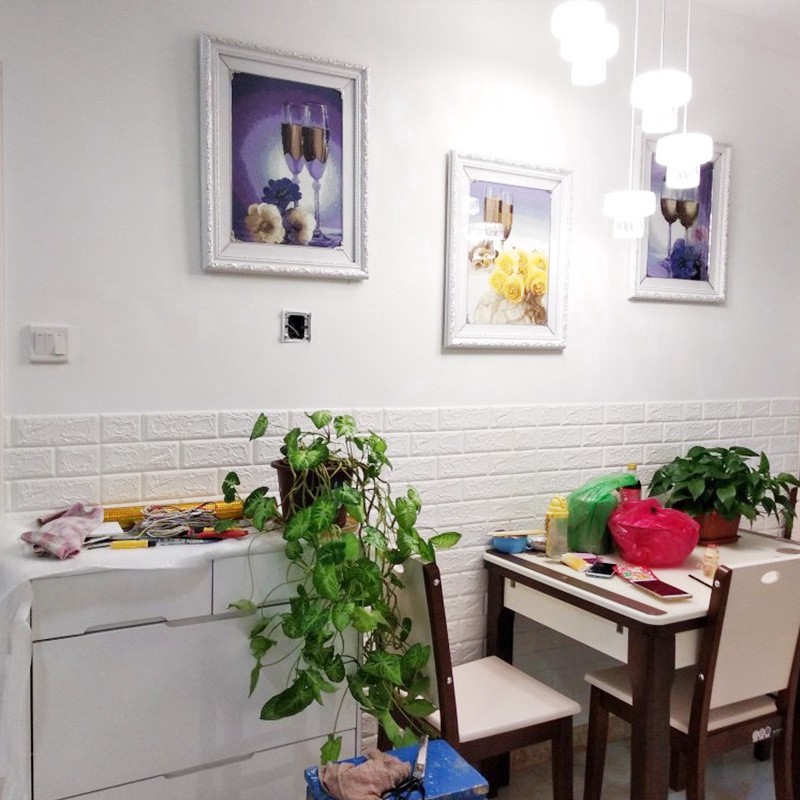 Xốp dán tường DEMINHOME trang trí nhà cửa giả gạch 3d khổ lớn decor phòng ngủ - xốp dán tường cách âm | BigBuy360 - bigbuy360.vn