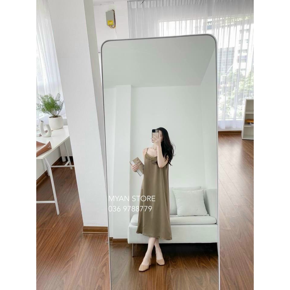 Váy lụa 2 dây phối ren siu hot | BigBuy360 - bigbuy360.vn