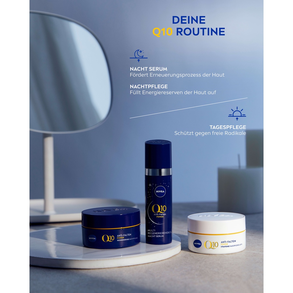 Kem dưỡng da ban ngày NIVEA Tagescreme Q10 LSF 15, 50 ml