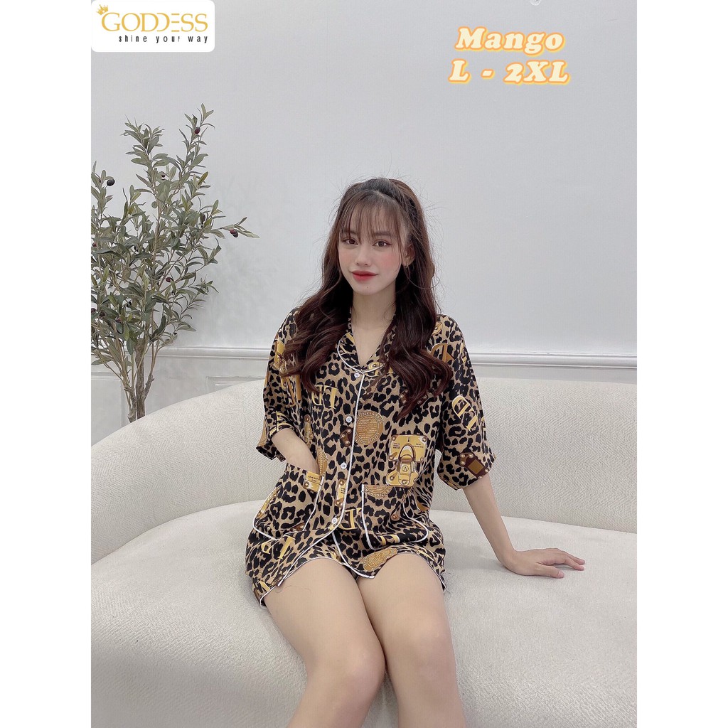 [Mã GODD2407 giảm 5% đơn 199K] Bộ Pijama Lụa Mango tay dơi 💖 Đồ ngủ đùi Bigsize 40 - 80kg cao cấp Mango mát lịm | BigBuy360 - bigbuy360.vn