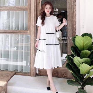 🎀 Váy Suông Kẻ Sọc Ngang Hàng Quảng Châu 🎀