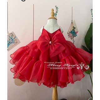 VÁY CÔNG CHÚA (Vịt mới) Nhung Nguyễn Váy Đầm Công chúa Bé Gái Cao Cấp Tặng Kèm Cài