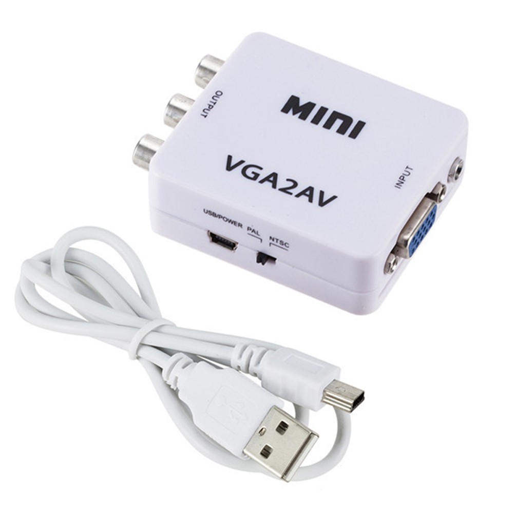 Đầu Chuyển Đổi Âm Thanh Hel + 1080p Vga Sang Rca / Av / Cvsb + Cho Hdtv / Pc