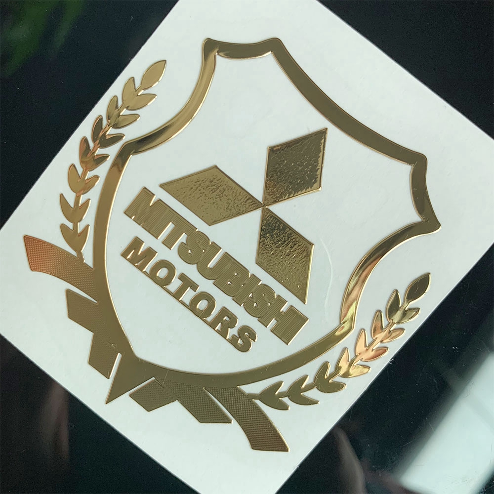 Mitsubishi Dán kim loại mạ ô tô Huy hiệu biểu tượng xe hơi đề can trang trí Hình dán điện thoại