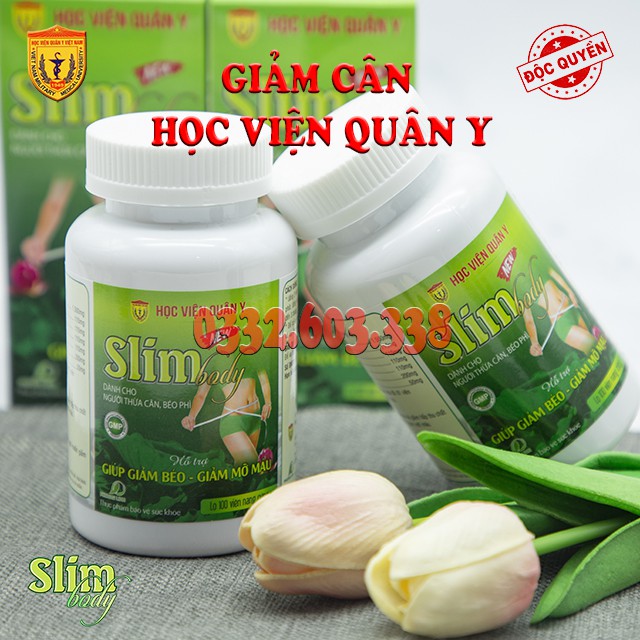 Giảm Cân Slim Body New - Học Viện Quân Y (Hộp 100 viên)