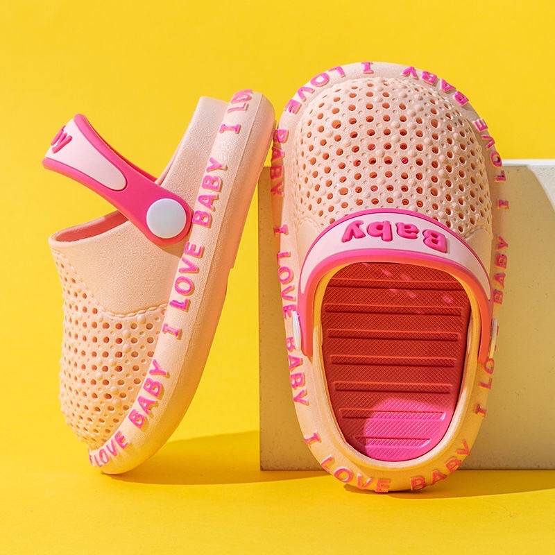 Dép sục cho bé, Dép sục Có Quai siêu nhẹ siêu êm lỗ thoáng chân dễ thương cho bé trai bé gái.