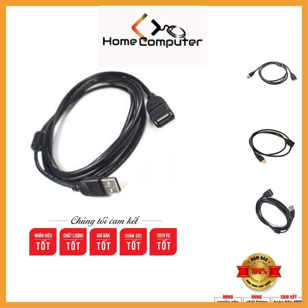 Dây cáp nối dài USB 1.5m, 3m, 5m đen chống nhiễu hàng chất lượng - Home Computer