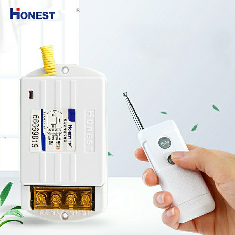 Công tắc điều khiển từ xa 1000m công suất lớn Honest HT-6220KGD-điều khiển bật tắt khoảng cách 1km