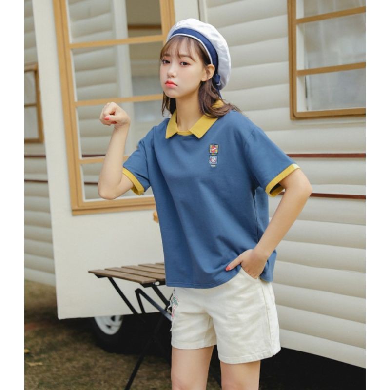 ÁO POLO CỔ BẺ NHIỀU MẪU VÀ HOẠ TIẾT FREESIZE 55KG | BigBuy360 - bigbuy360.vn