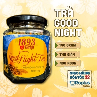 Trà hoa Cao Cấp Goodnight Đà Lạt 1893 hũ thủy tinh 140g giúp ngủ ngon