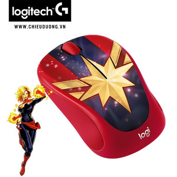 Chuột không dây Logitech M238 Marvel collection