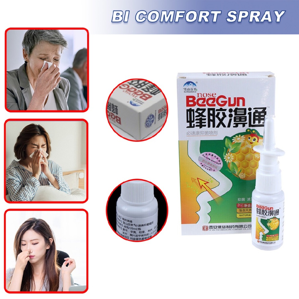 20ml Chinese Herbal Propolis Nose Spray Treat Rhinitis Nasal Problems