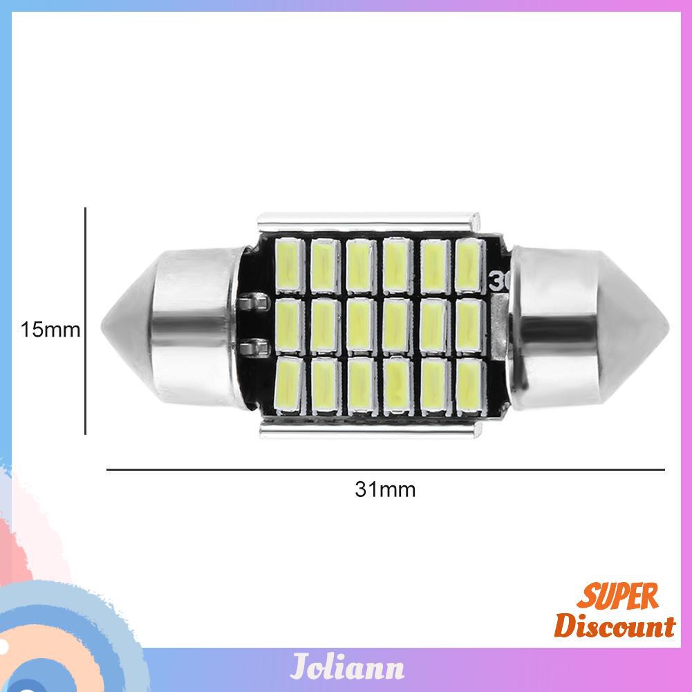 1 Đèn Led 31mm 3014 18led 5050smd Trang Trí Nội Thất Xe Hơi