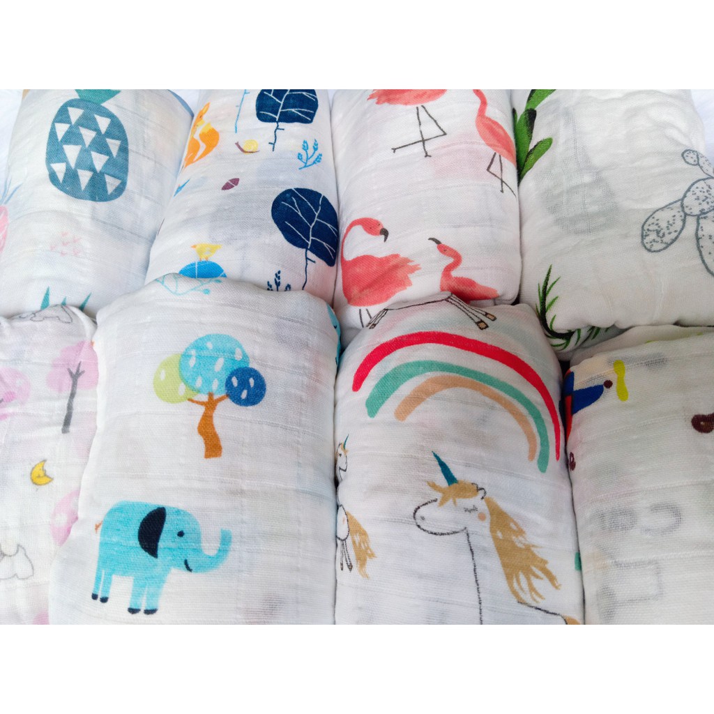 Khăn xô Kiluta/Aden and Anais 1m20 x1m20- 100% cotton Hàng phân phối độc quyền