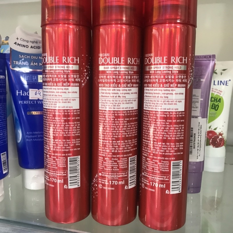Keo xịt tóc Double Rich 170ml
