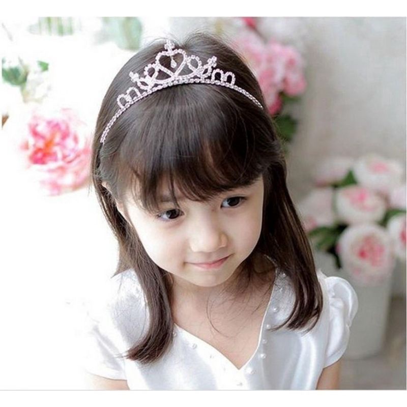 Vương miện cài tóc đính đá lấp lánh