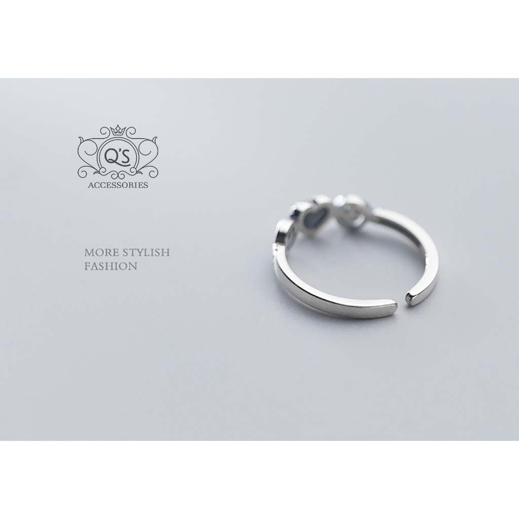 Nhẫn bạc tầng form nhỏ nhẫn ngón út S925 LAYER Silver Ring SO00 - KÈM ẢNH THẬT