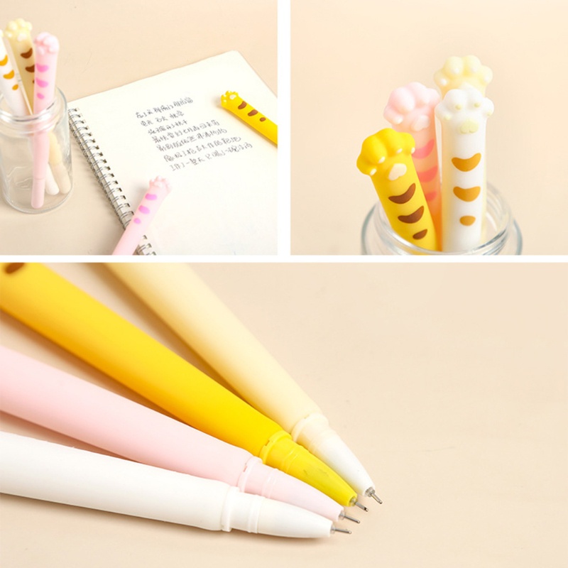 Set 4 Bút Mực Đen Kiểu Dáng Hoạt Hình Cho Học Sinh