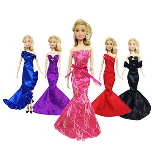 Sét 5 Đầm Dự Tiệc Lộng Lẫy Cho Búp Bê 29 cm