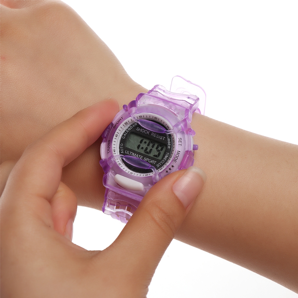 Boys Girls Children Students Digital Wrist Sport Watch Students Time Electronic Digital LCD Wrist Watch