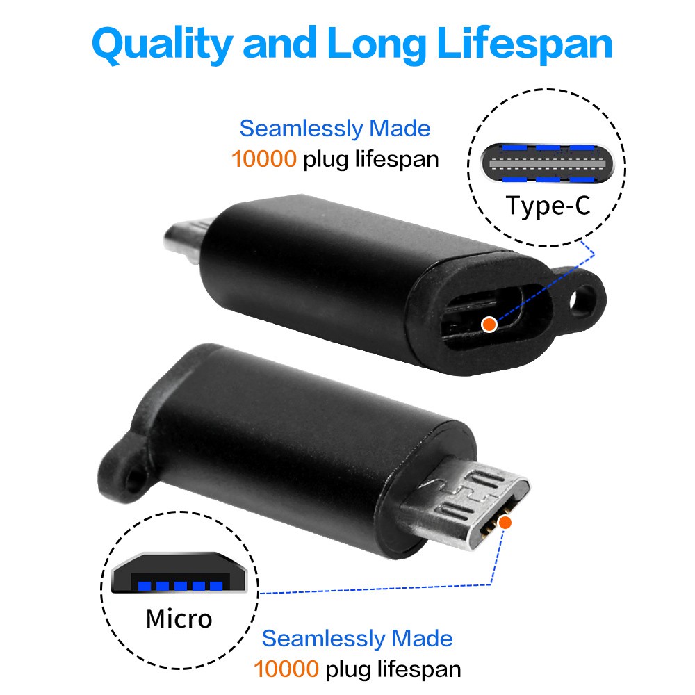 Đầu Chuyển Đổi Usb Type C Sang Micro Usb Otg Cho Điện Thoại / Máy Tính Bảng Android | BigBuy360 - bigbuy360.vn