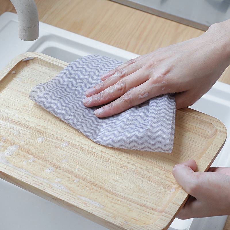 Cuộn giấy lau đa năng nhà bếp bằng vải cuộn 50 miếng