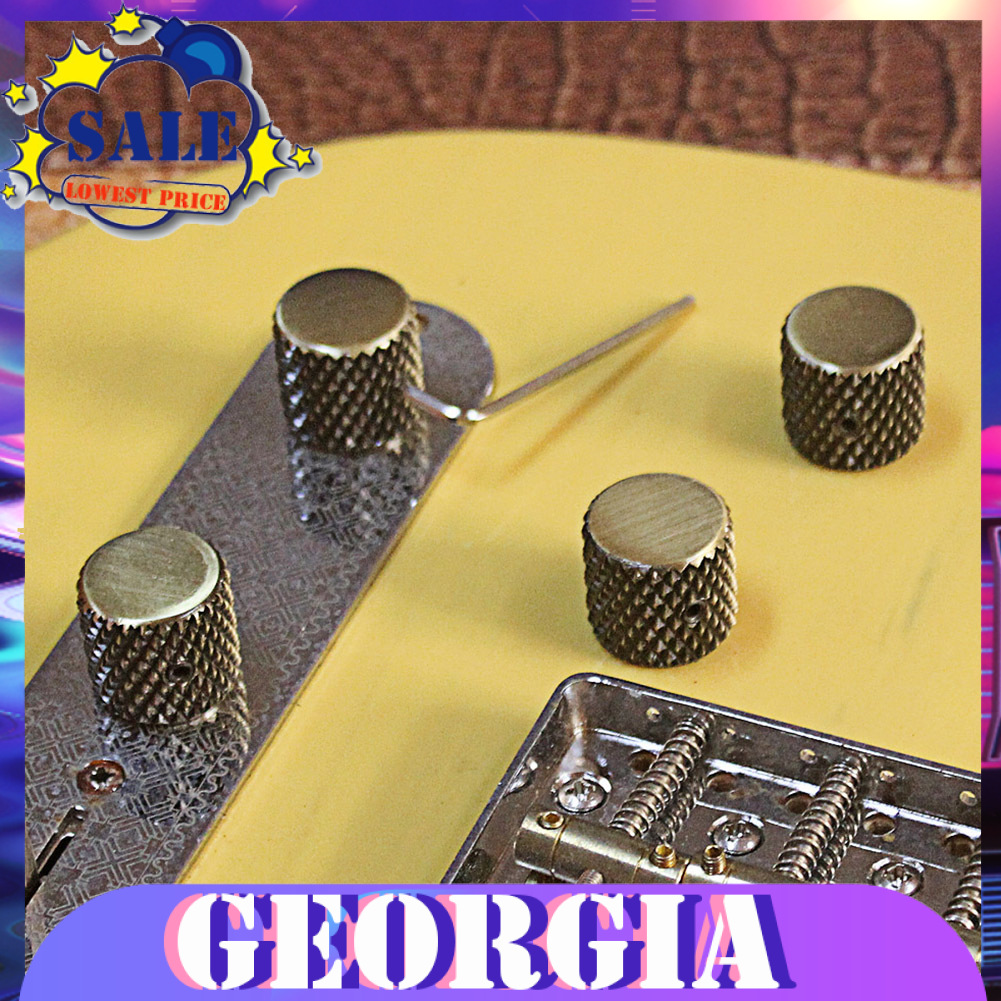 georgia GD139D 4Pcs Electric Guitar Bass Tone Metal Electronic Control Knob Cover Cap