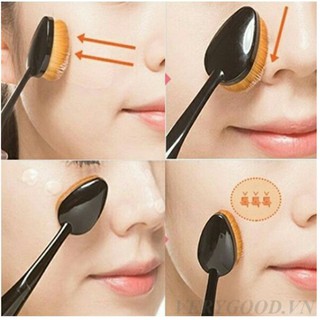 Cọ tán kem nền hình hình bàn chải