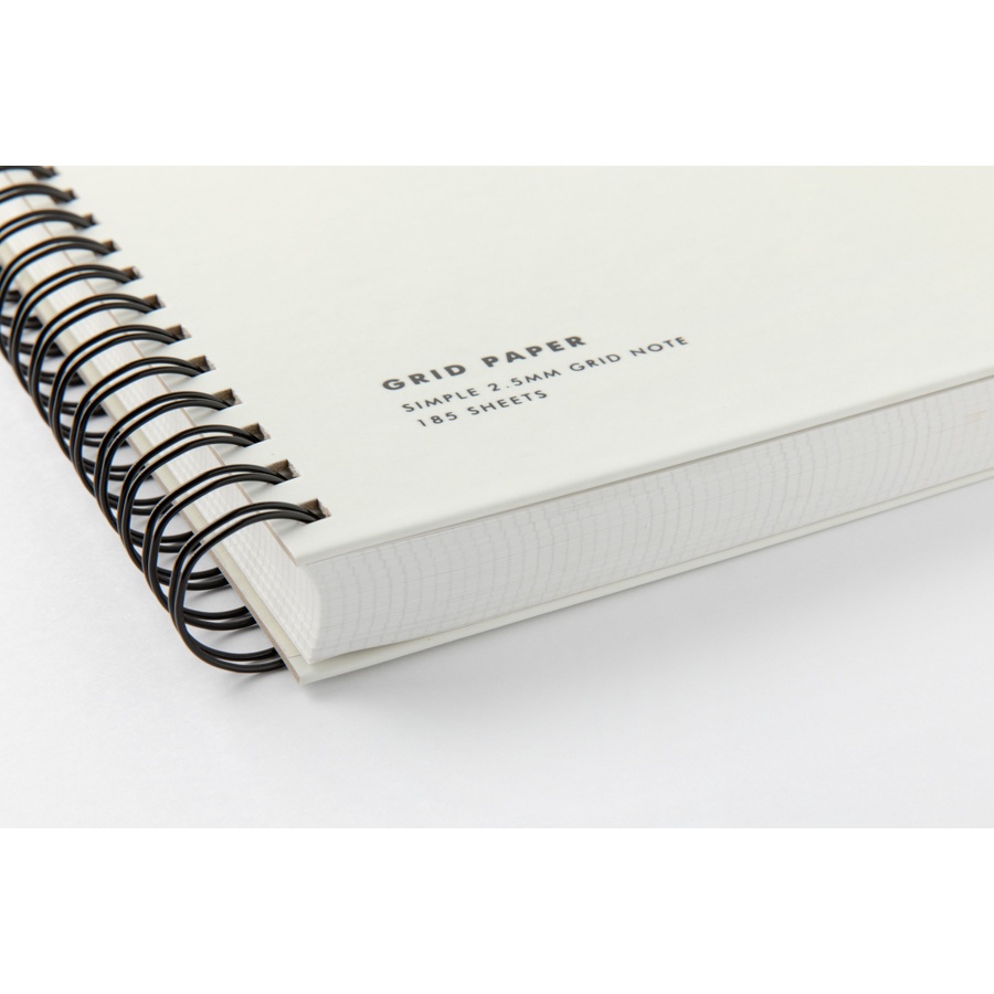 Sổ Tay Hàng Ngày ARTBOX Hàn Quốc Bìa Màu Trắng Đóng Gáy Lò Xo Có Dòng Kẻ