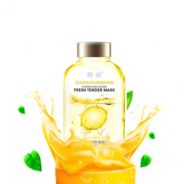 Mặt Nạ Hanhuo Cấp Ẩm Dưỡng Trắng Trẻ Hóa Da 4 Vị Chanh Vitamin And Lemon