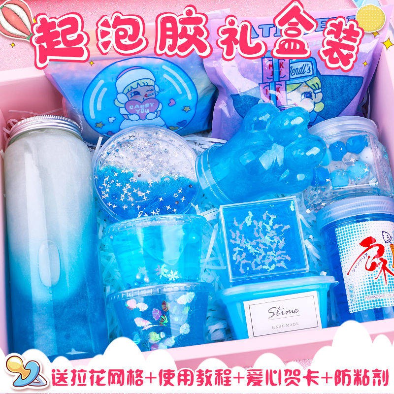 vui đồ chơi Hộp cơm lớn nhỏ daisy tạo bọt đất sét slime