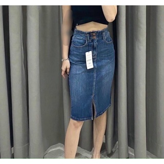 Chân Váy Lửng Jean Cao Cấp - 100% JEAN Cotton - 4 Màu Cơ Bản - Hàng Xuất Khẩu