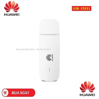 USB 3G 𝐇𝐮𝐚𝐰𝐞𝐢 𝐄𝟑𝟓𝟑𝟏 - tốc độ 21.6 chạy Hilink và APP/ dcom 3G e3531