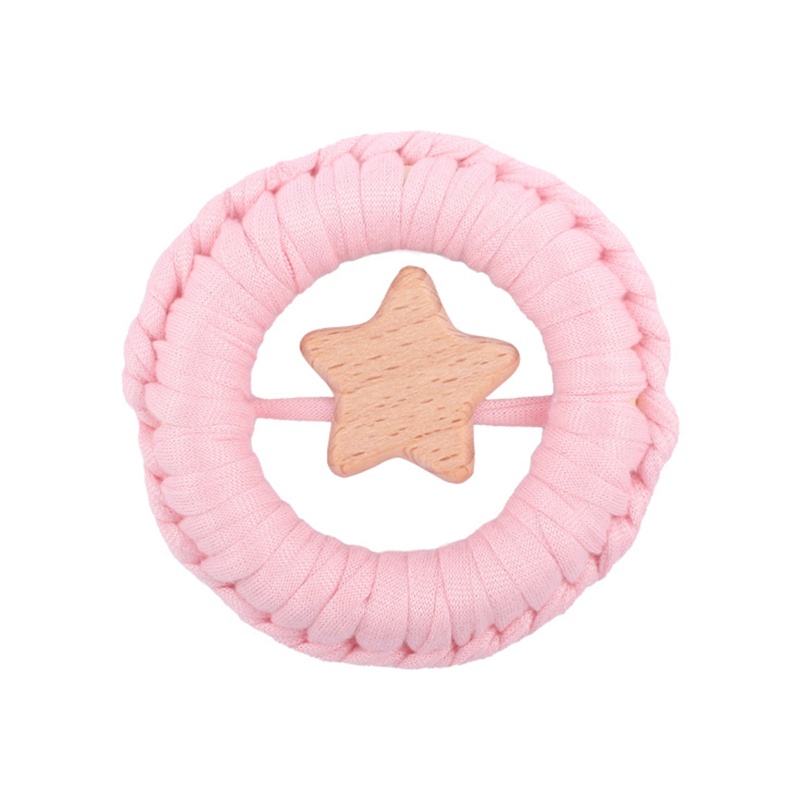 Haha Ti Giả Ngậm Mọc Răng Bằng Cotton Dệt Tay Cho Bé Sơ Sinh Khi Tắm