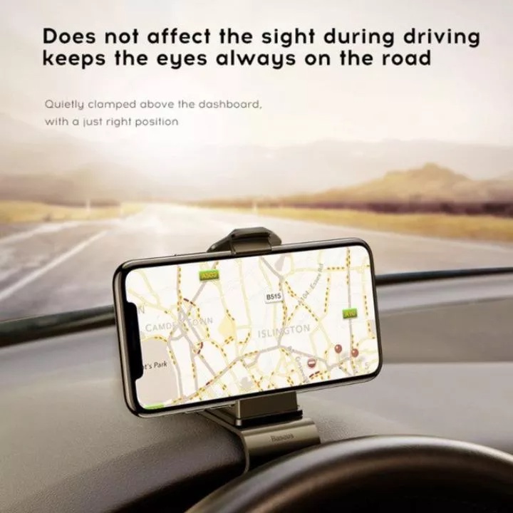 Giá đỡ điện thoại gắn taplo dạng kẹp trên ô tô, xe hơi