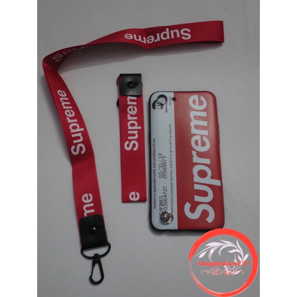 [Freeship toàn quốc từ 50k] OPPO A83 ỐP LƯNG DẺO SUPREME TẶNG KÈM DÂY ĐEO