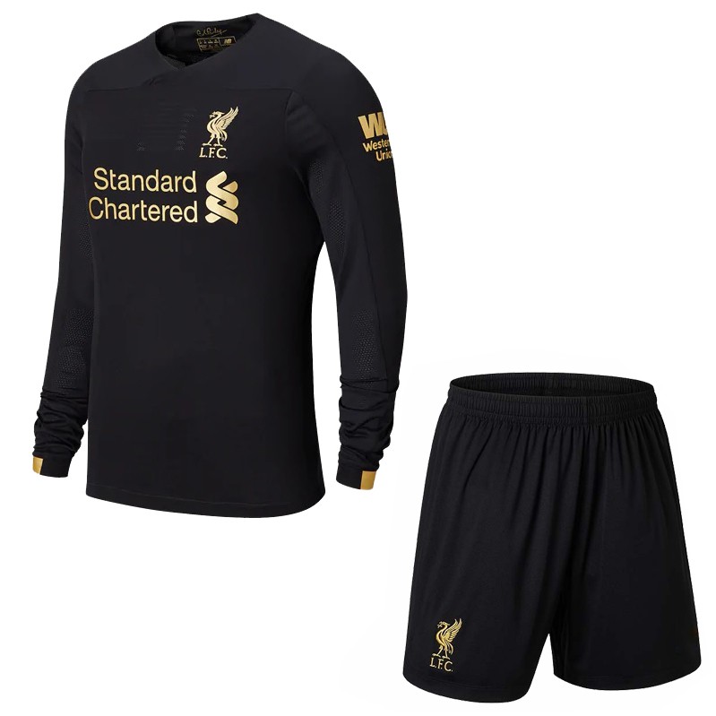 Quần Áo bóng đá CLB LIVERPOOL - Đen - tay dài - mùa giải mới 2019/20- vải thun lạnh xịn