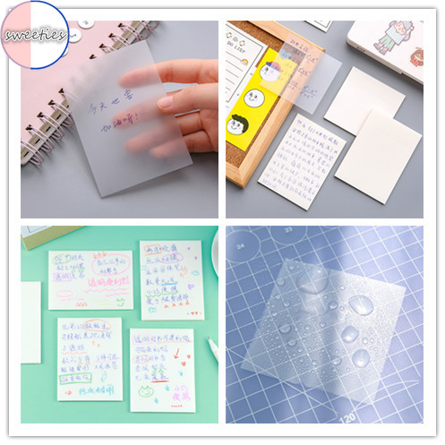 Set 50 giấy ghi chú trong suốt xinh xắn