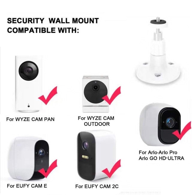 Giá đỡ, giá treo camera Arlo, Wyze Cam Pan, Eufy....Loại tốt