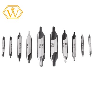 ☀stock now☀10Pcs Countersink Bits 60 Degree Center Drill Set Hss Metal