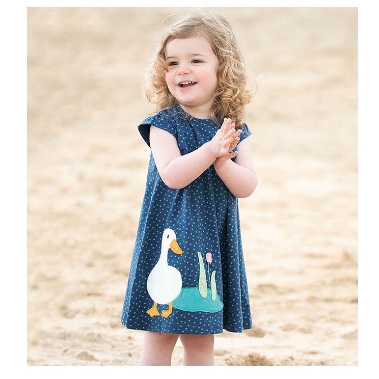 TH85 váy hè ngắn tay siêu đẹp của Little maven cho bé gái
