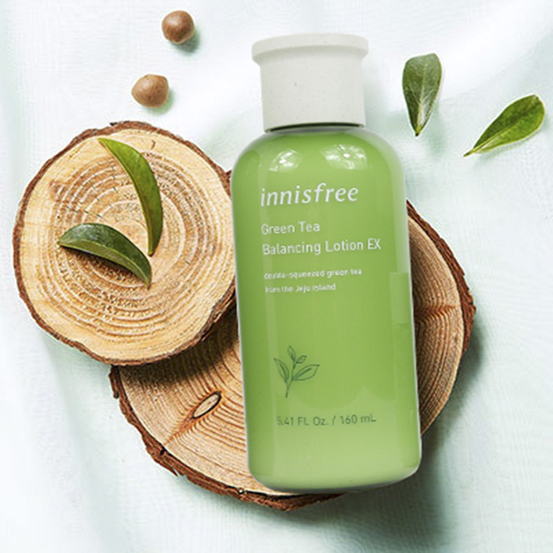 [ L&amp;V] Nước Hoa Hồng Trà Xanh Innisfree Green Tea Skin EX 160ml - ADS COSMETIC