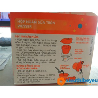 Hộp ngăn sữa tròn Wesser